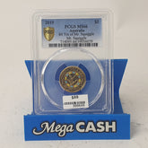 2019 - $2 60 Yrs of Mr. Squiggle Mr. Squiggle - PCGS MS66